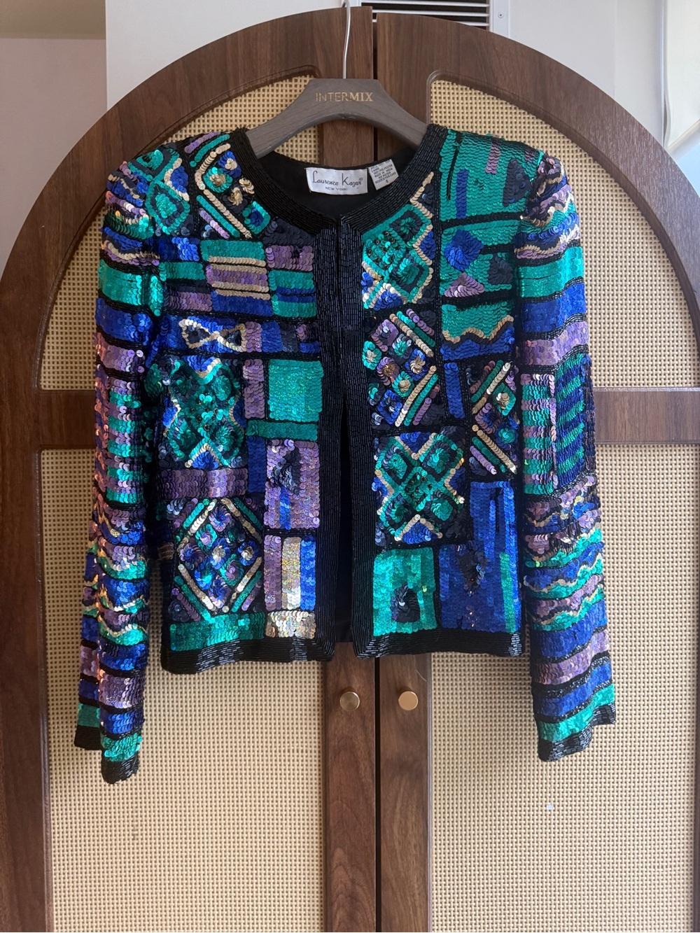 Vintage sequin jacket -size SMALL